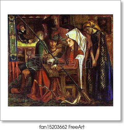 Free art print of The Tune of Seven Towers by Dante Gabriel Rossetti