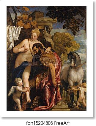 Free art print of Mars and Venus United by Love by Paolo Veronese