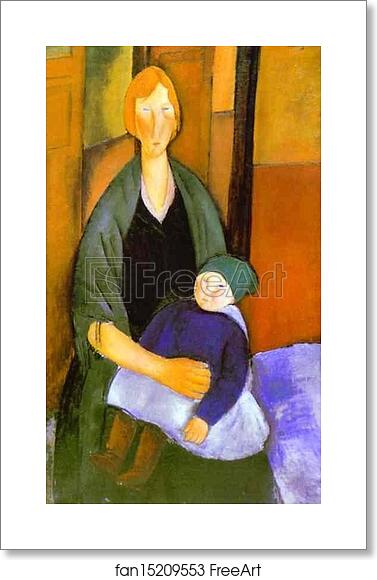 Free art print of Seated Woman with Child by Amedeo Modigliani Free art print of Seated Woman with Child by Amedeo Modigliani