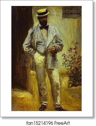 Free art print of Portrait of Charles Le Cœur by Pierre-Auguste Renoir