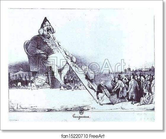 Free art print of Gargantua by Honoré Daumier Free art print of Gargantua by Honoré Daumier