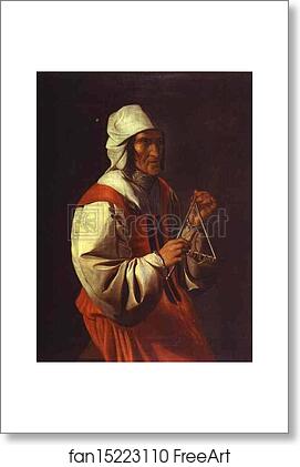 Free art print of The Triangle Player by Georges De La Tour