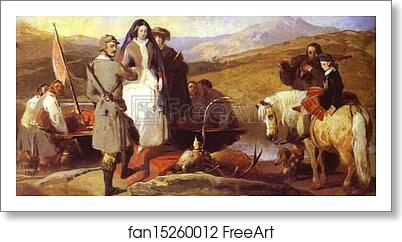 Free art print of Royal Sports on Hill and Loch by Sir Edwin Landseer