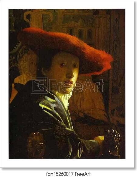 Free art print of Girl with a Red Hat by Jan Vermeer Free art print of Girl with a Red Hat by Jan Vermeer