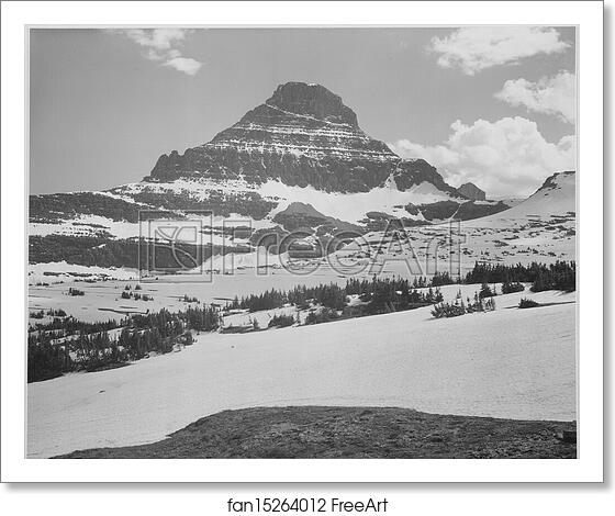 Free art print of Looking across barren land to mountains, "From Logan Pass, Glacier National Park," Montana. Photographs of National Parks and Monuments, compiled 1941 - 1942, documenting the period ca. 1933 - 1942. by Ansel Adams (1902-1984) Free art print of Looking across barren land to mountains, "From Logan Pass, Glacier National Park," Montana. Photographs of National Parks and Monuments, compiled 1941 - 1942, documenting the period ca. 1933 - 1942. by Ansel Adams (1902-1984)