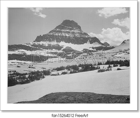 Free art print of Looking across barren land to mountains, "From Logan Pass, Glacier National Park," Montana. Photographs of National Parks and Monuments, compiled 1941 - 1942, documenting the period ca. 1933 - 1942. by Ansel Adams (1902-1984) Free art print of Looking across barren land to mountains, "From Logan Pass, Glacier National Park," Montana. Photographs of National Parks and Monuments, compiled 1941 - 1942, documenting the period ca. 1933 - 1942. by Ansel Adams (1902-1984)