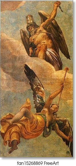 Free art print of Time and Fame by Paolo Veronese