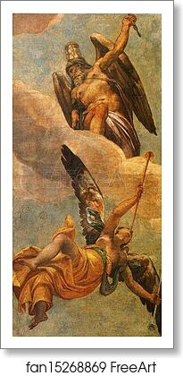 Free art print of Time and Fame by Paolo Veronese