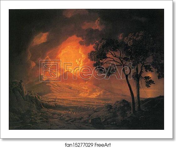 Free art print of An Eruption of Mount Vesuvius, with the Procession of St. Januarius's Head by Joseph Wright Of Derby Free art print of An Eruption of Mount Vesuvius, with the Procession of St. Januarius's Head by Joseph Wright Of Derby