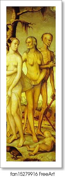 Free art print of The Three Ages and Death by Hans Baldung, Called Grien