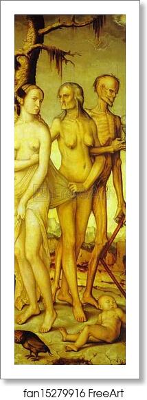 Free art print of The Three Ages and Death by Hans Baldung, Called Grien Free art print of The Three Ages and Death by Hans Baldung, Called Grien