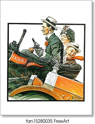 Free art print of The Open Road by Norman Rockwell Free art print of The Open Road by Norman Rockwell