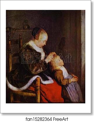 Free art print of Motherly Care by Gerard Terborch