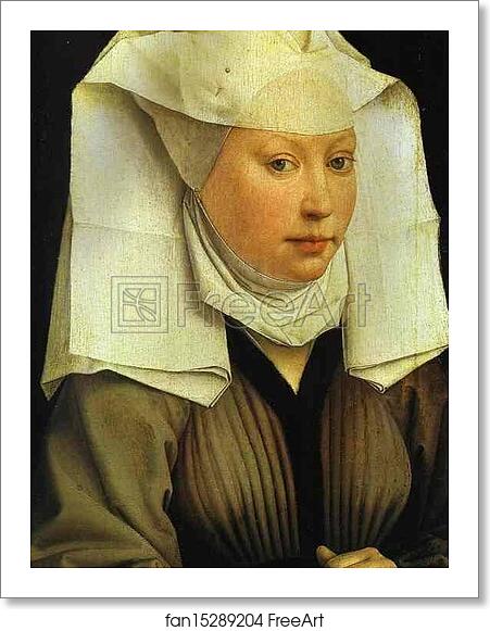 Free art print of Portrait of Young Woman by Rogier Van Der Weyden