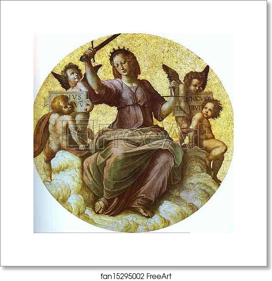 Free art print of Justice (ceiling tondo) by Raphael Free art print of Justice (ceiling tondo) by Raphael