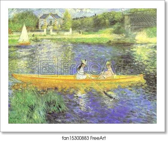 Free art print of Banks of the Seine at Asnieres by Pierre-Auguste Renoir Free art print of Banks of the Seine at Asnieres by Pierre-Auguste Renoir