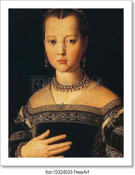Free art print of Portrait of Maria de'Medici by Agnolo Bronzino Free art print of Portrait of Maria de'Medici by Agnolo Bronzino