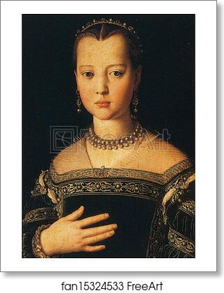 Free art print of Portrait of Maria de'Medici by Agnolo Bronzino