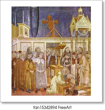 Free art print of The Celebration of Christmas at Greccio by Giotto