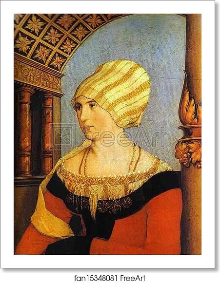 Free art print of Portrait of Dorothea Kannengiesser by Hans Holbein The Younger