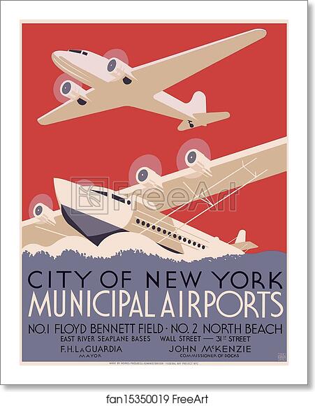 Free art print of City of New York Municipal Airports (WPA) by Harry Herzog Free art print of City of New York Municipal Airports (WPA) by Harry Herzog