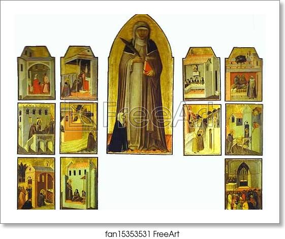 Free art print of The Blessed Humility and Eleven Stories from Her Life by Pietro Lorenzetti Free art print of The Blessed Humility and Eleven Stories from Her Life by Pietro Lorenzetti