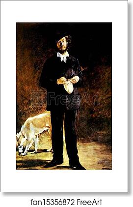 Free art print of Portrait of Gilbert-Marcellin Desboutin by Edouard Manet