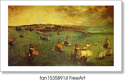 Free art print of The Bay of Naples by Pieter Bruegel The Elder
