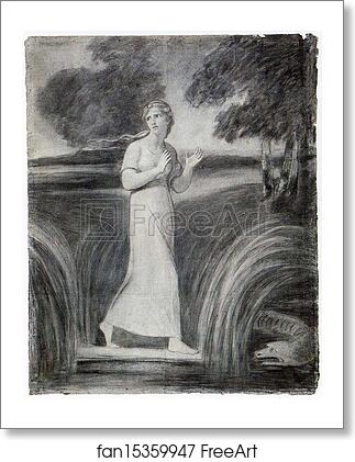 Free art print of Eurydice Fleeing from Aristaeus by George Romney