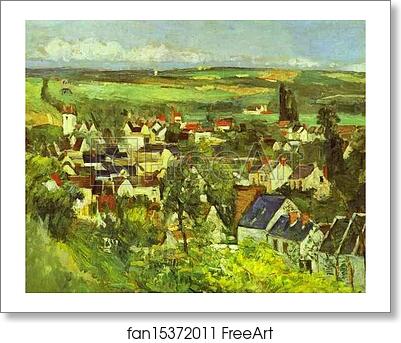 Free art print of View of Auvers by Paul Cézanne