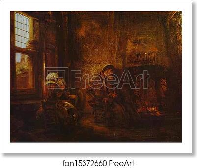 Free art print of Tobit and Anna by Rembrandt Harmenszoon Van Rijn