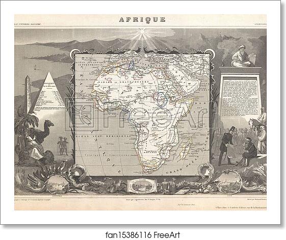 Free art print of Afrique. by Victor Jules Levasseur Free art print of Afrique. by Victor Jules Levasseur