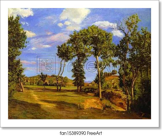 Free art print of Landscape on the Shore of Lez by Frédéric Bazille Free art print of Landscape on the Shore of Lez by Frédéric Bazille