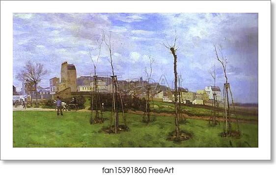 Free art print of View of Montmartre from the cité des Fleurs by Alfred Sisley Free art print of View of Montmartre from the cité des Fleurs by Alfred Sisley