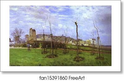 Free art print of View of Montmartre from the cité des Fleurs by Alfred Sisley