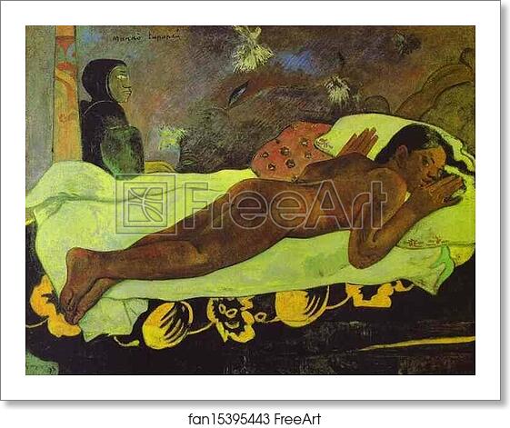 Free art print of Manao tupapau (The Spirit of the Dead Keep Watch) by Paul Gauguin