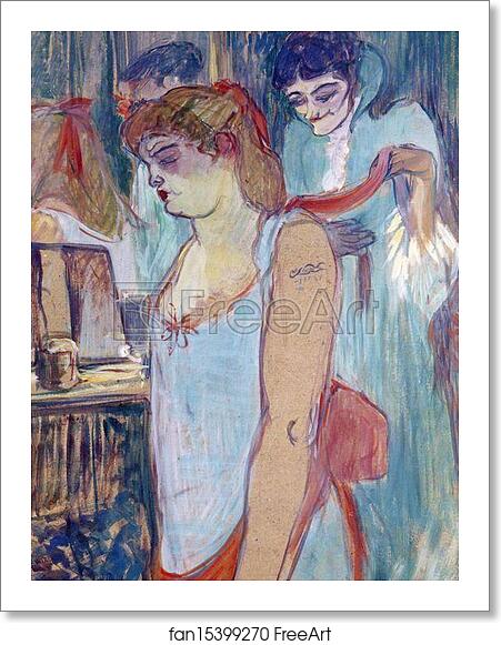 Free art print of The Tattooed Woman or The Toilette by Henri De Toulouse-Lautrec Free art print of The Tattooed Woman or The Toilette by Henri De Toulouse-Lautrec