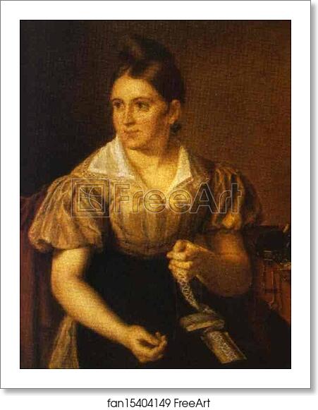 Free art print of Lace Making by Vasily Tropinin Free art print of Lace Making by Vasily Tropinin
