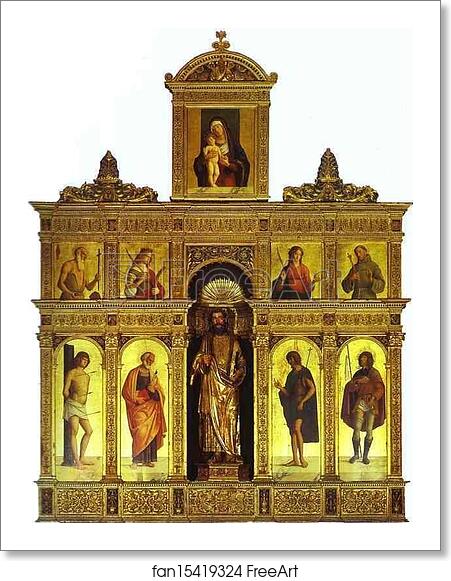 Free art print of Olera Polyptych by Giovanni Battista Cima, Called Cima Da Conegliano Free art print of Olera Polyptych by Giovanni Battista Cima, Called Cima Da Conegliano