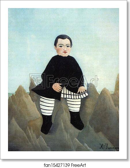 Free art print of Boy on the Rocks by Henri Rousseau Free art print of Boy on the Rocks by Henri Rousseau