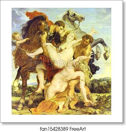 Free art print of Castor and Pollux Abduct the Daughters of Leukyppos by Peter Paul Rubens