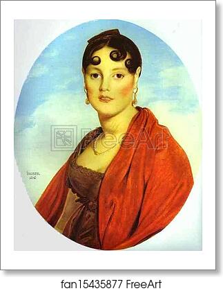 Free art print of Portrait of Madame Aymon, La belle Zélie by Jean-Auguste-Dominique Ingres