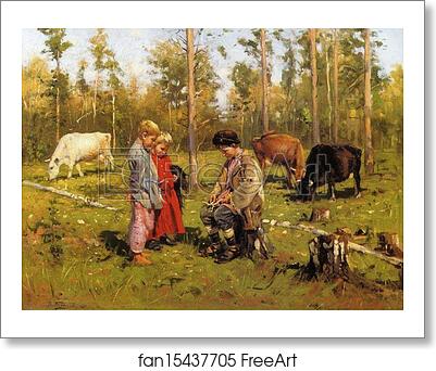 Free art print of Young Shepherds by Vladimir Makovsky