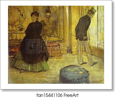 Free art print of Interior with Two People (Intérieur avec deux personnages) by Edgar Degas Free art print of Interior with Two People (Intérieur avec deux personnages) by Edgar Degas
