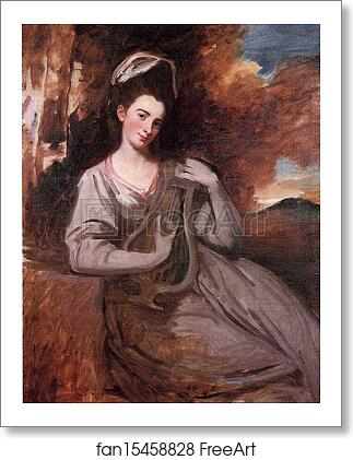 Free art print of Lady with a Lyre by George Romney