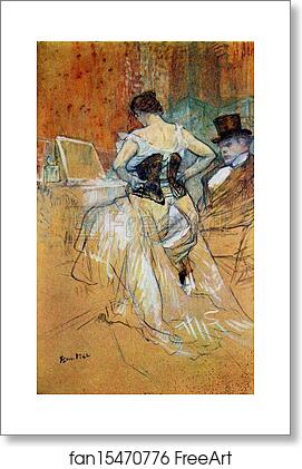 Free art print of Elles: Woman in a Corse by Henri De Toulouse-Lautrec