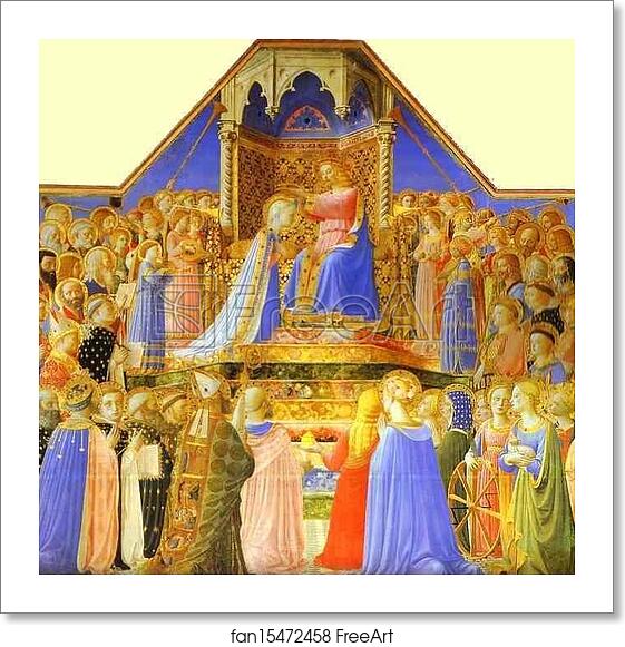 Free art print of The Coronation of the Virgin by Fra Angelico