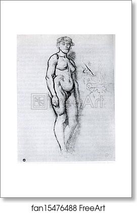 Free art print of Woman Standing in Semi-Profile by Henri De Toulouse-Lautrec