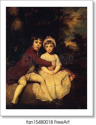 Free art print of John Parker and His Sister Theresa by Sir Joshua Reynolds