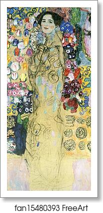 Free art print of Portrait of a Lady by Gustav Klimt Free art print of Portrait of a Lady by Gustav Klimt